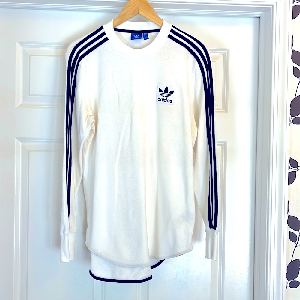 ADIDAS LONG SLEEVE WAFFLE T SHIRT